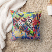 グラフィティラブピロー クッション (ブランケット)