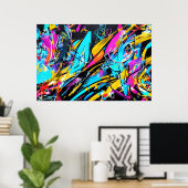 グラフィティラブ – オリジナルアーバンアート ポスター (ホームオフィス)