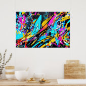 グラフィティラブ – オリジナルアーバンアート ポスター (キッチン)