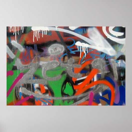 グラフィティラベルポスター ポスター (正面)