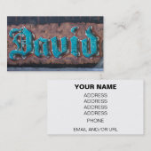 グラフィティラベル:デイビッド 名刺 (正面/裏面)