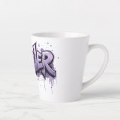 グラフィティラベンダーインフィニティ「FOREVER」 カフェラテマグ (右)