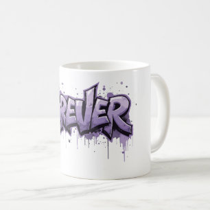 グラフィティラベンダーインフィニティ「FOREVER」 コーヒーマグカップ