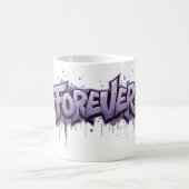 グラフィティラベンダーインフィニティ「FOREVER」 コーヒーマグカップ (中央)