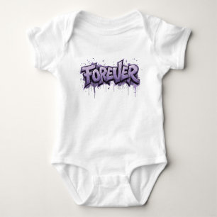 グラフィティラベンダーインフィニティ「FOREVER」 ベビーボディスーツ