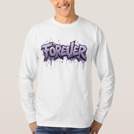 グラフィティラベンダーインフィニティ「FOREVER」 Tシャツ (正面)