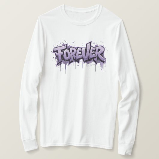 グラフィティラベンダーインフィニティ「FOREVER」 Tシャツ (デザイン正面)
