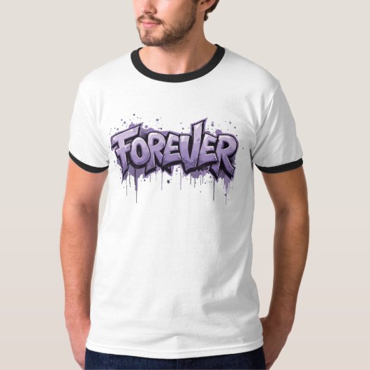 グラフィティラベンダーインフィニティ「FOREVER」 Tシャツ (正面)