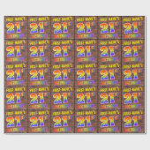 グラフィティレインボールック21歳の誕生日!&名前をカスタムする ラッピングペーパー (フラット)