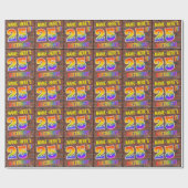 グラフィティレインボールック25th誕生日!&名前をカスタムする ラッピングペーパー (フラット)