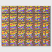 グラフィティレインボールック26th誕生日!&名前をカスタムする ラッピングペーパー (フラット)