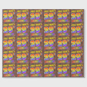 グラフィティレインボールック29th誕生日!&名前をカスタムする ラッピングペーパー (フラット)