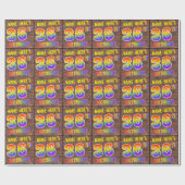 グラフィティレインボールック36th誕生日!&名前をカスタムする ラッピングペーパー (フラット)