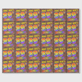 グラフィティレインボールック39th誕生日!&名前をカスタムする ラッピングペーパー (フラット)