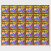 グラフィティレインボールック61st誕生日!&名前をカスタムする ラッピングペーパー (フラット)