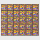 グラフィティレインボールック67th誕生日!&名前をカスタムする ラッピングペーパー (フラット)