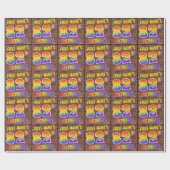 グラフィティレインボールック82nd誕生日!&名前をカスタムする ラッピングペーパー (フラット)