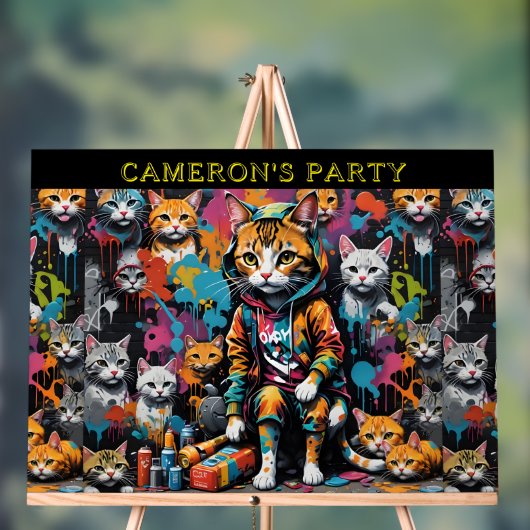 グラフィティレジェンド通りCat Add Nameウェルカムパーティー アクリルサイン (ニュートラル)
