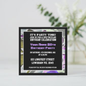 グラフィティレターの誕生日招待状 招待状 (スタンド正面)