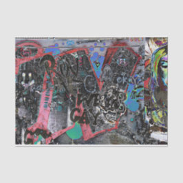 グラフィティレッドブラックレターズアーバン通りウォールアート 薄葉紙