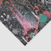 グラフィティレッドブラックレターズアーバン通りウォールアート 薄葉紙 (詳細)