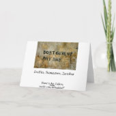 グラフィティ与えをアップしない感動的- カード (裏面)