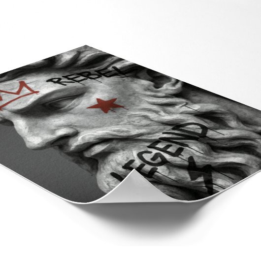 グラフィティ反乱王キングバストと王冠 ポスター (角)