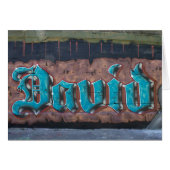 グラフィティ名タグ： David (正面横)