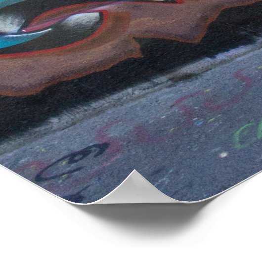 グラフィティ名タグ： David ポスター (角)