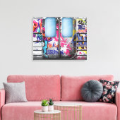 グラフィティ地下鉄 キャンバスプリント (インサイチュ (リビング))