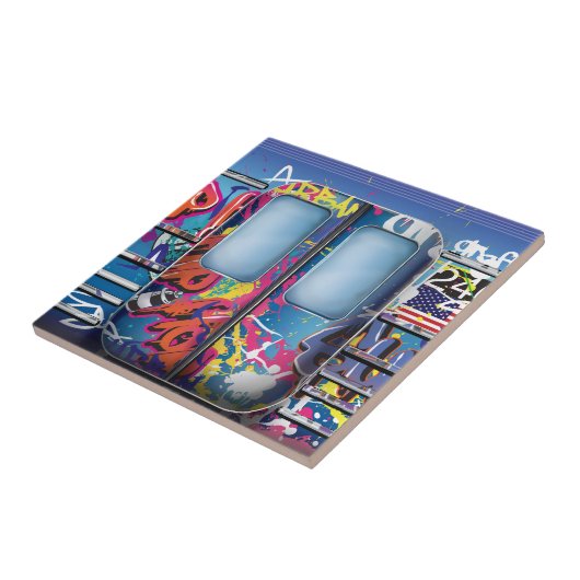 グラフィティ地下鉄。 タイル (側面)