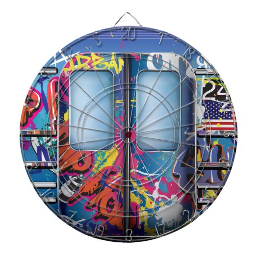 グラフィティ地下鉄。 ダーツボード (正面)