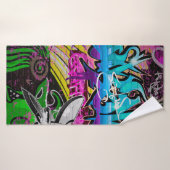 グラフィティ壁アーバンアートグラフィティ,アート,壁,グラフィティ,g バスタオル (バスタオル)