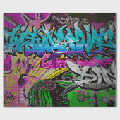 グラフィティ壁アーバンアートグラフィティ，アート，壁，グラフィティ，g ラッピングペーパー (フラット)