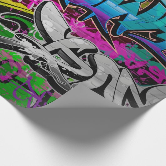 グラフィティ壁アーバンアートグラフィティ,アート,壁,グラフィティ,g ラッピングペーパー (角)