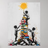 グラフィティ子供登山書籍 – 都市の抗議 ポスター (正面)