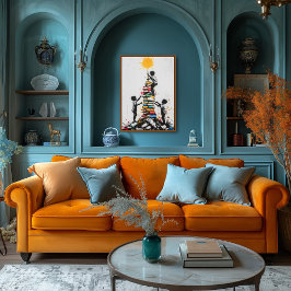 グラフィティ子供登山書籍 – 都市の抗議 ポスター