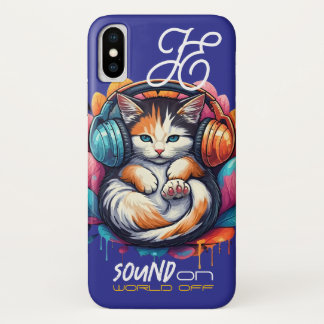グラフィティ子猫ヴィーブケース – Calico iPhone X ケース
