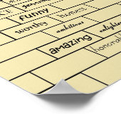 グラフィティ感動的プリント ポスター (角)