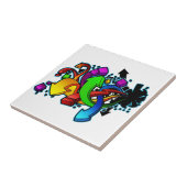 グラフィティ抽象芸術アート タイル (側面)