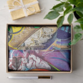 グラフィティ抽象芸術アーバン16デクページティッシュペーパー 薄葉紙 (ギフト)