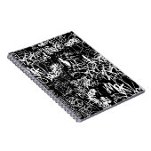 グラフィティ抽象芸術コラージュプリントパターン ノートブック (右側)