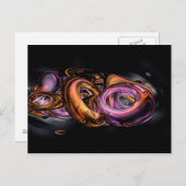 グラフィティ抽象芸術 ポストカード (正面/裏面)