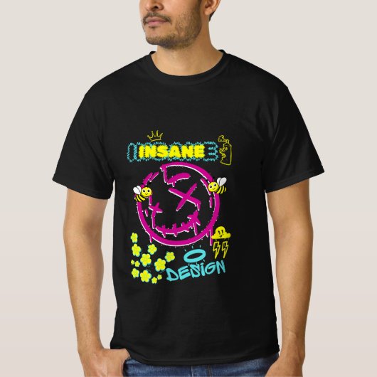 グラフィティ最高のグラフィックデザインアートストリートウェアアーバン Tシャツ (正面)