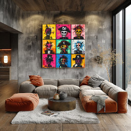 グラフィティ海賊キャラクターはっきりしたイン，鮮やか通り ポスター