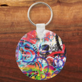 グラフィティ熱狂する キーホルダー (正面)