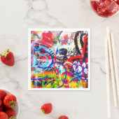 グラフィティ熱狂する スタンダードカクテルナプキン (インサイチュ)