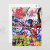 グラフィティ熱狂する ポストカード (正面/裏面)