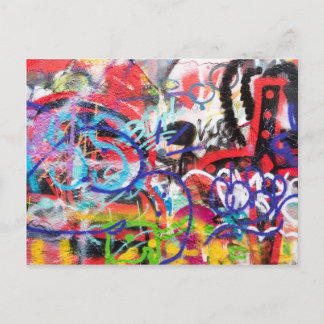 グラフィティ熱狂する ポストカード