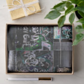 グラフィティ白黒アグランジーバン通りウォールアート 薄葉紙 (ギフト)